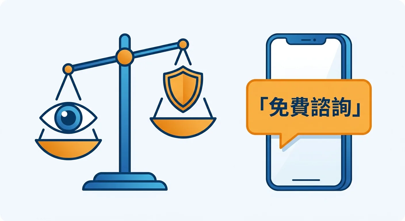 結尾 CTA 配圖，曝光與保護的權衡