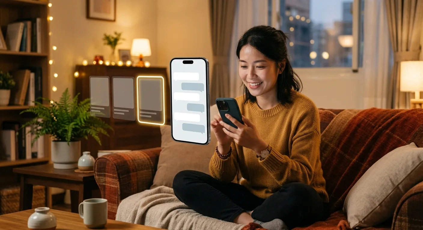 文章主視覺，呈現台灣消費者用 AI 比價、商品被推薦的情境