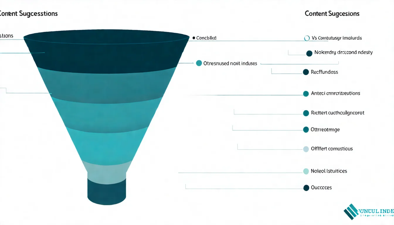 B2C SEO 策略架構圖，展示產品評測、購買指南、比較文章等內容類型如何吸引消費者