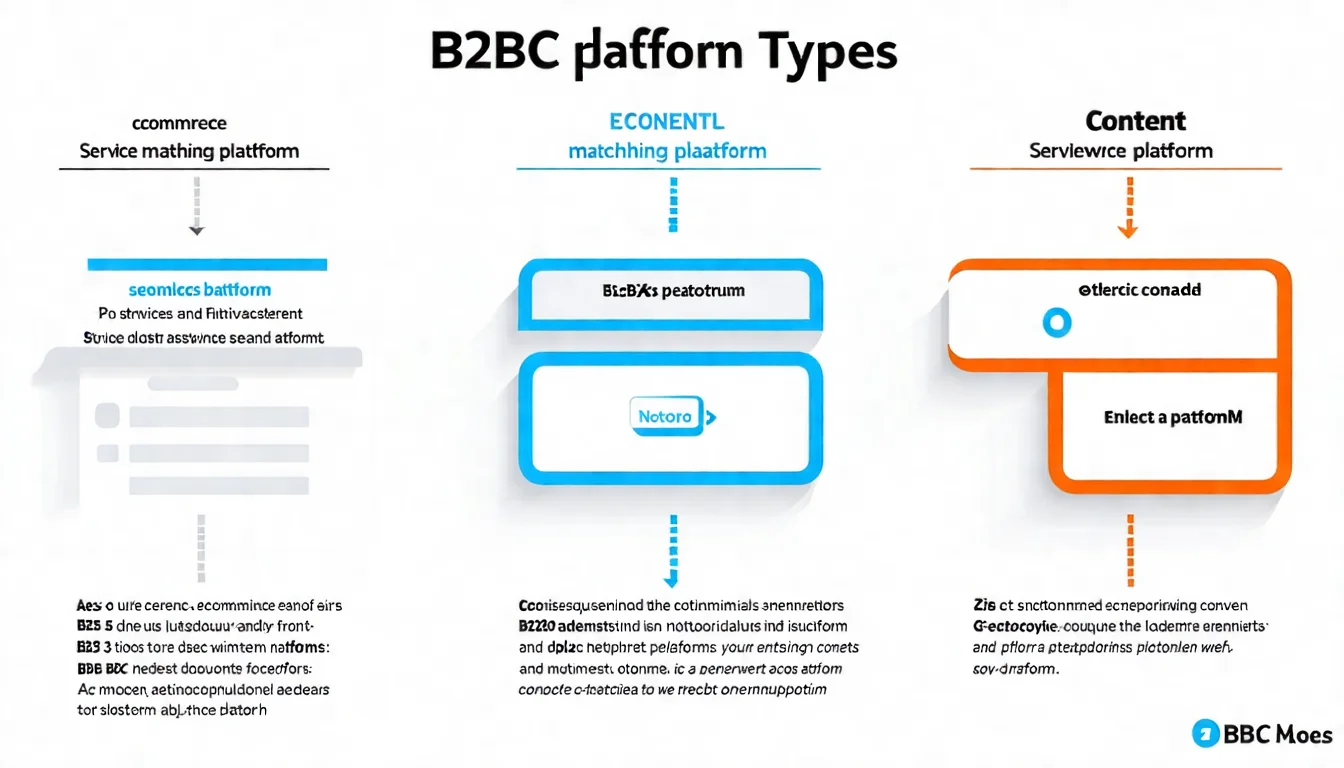 平台經濟演進圖，展示從傳統線性商業模式到 B2B2C 平台模式的轉變
