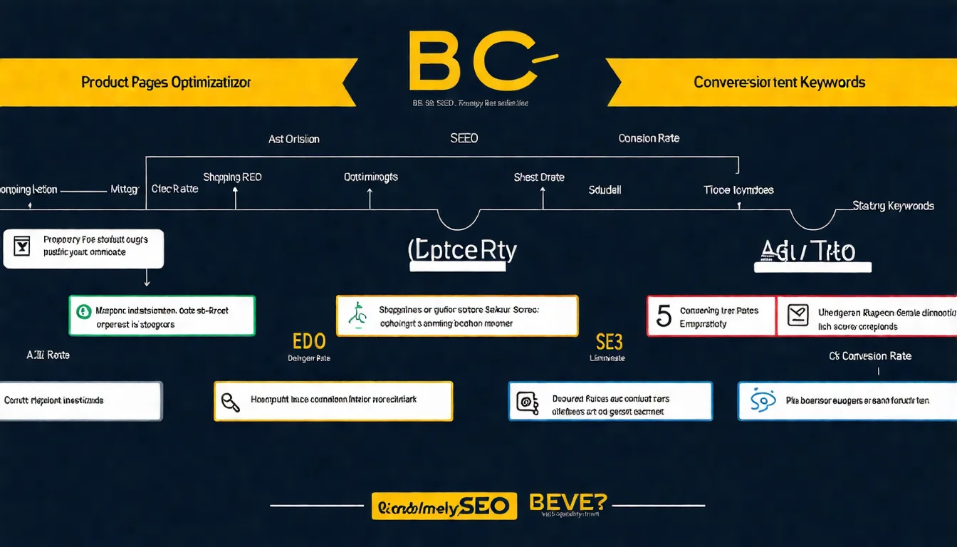 B2C 網站優化重點圖，標示使用者體驗、行動優先、轉換率優化等關鍵優化區域