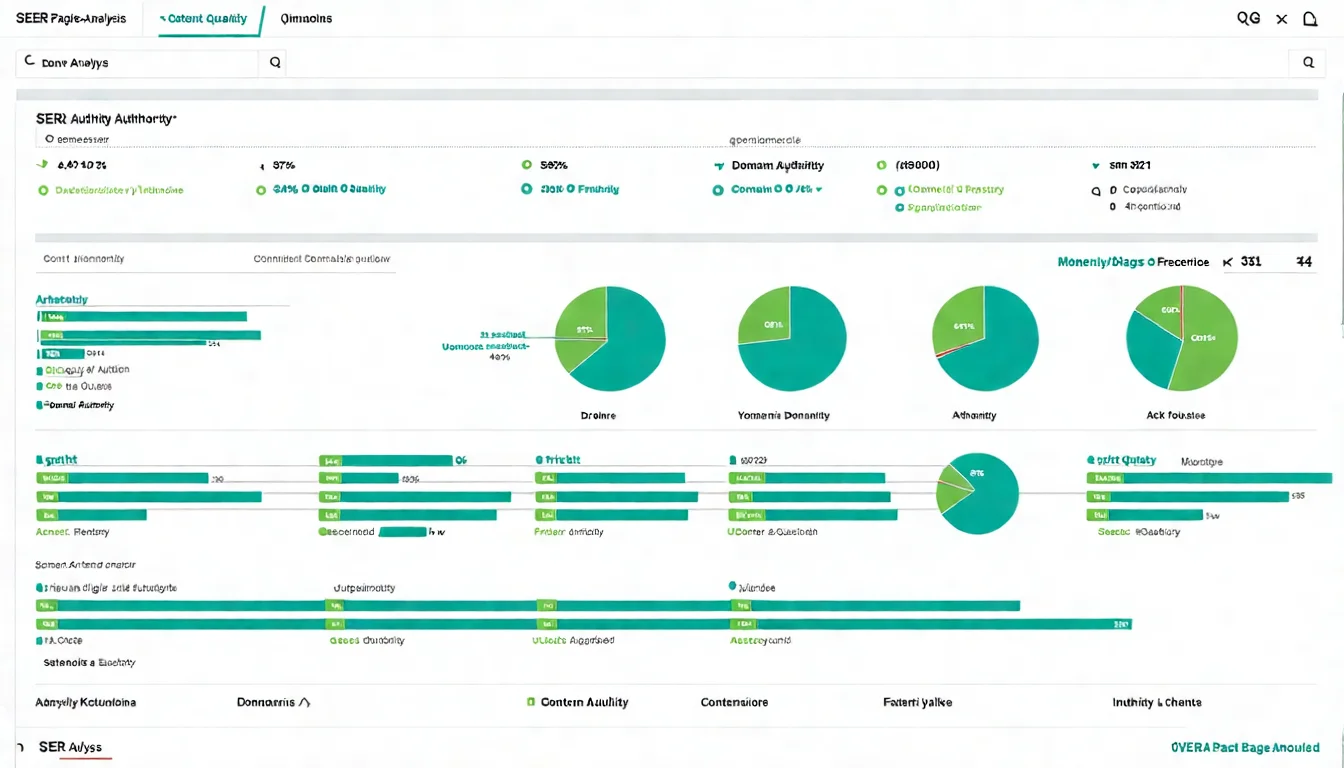 競爭度分析維度圖，展示 SEO 難度分數、競爭對手網站 DA/PA、反向連結數量、SERP 特徵等評估指標