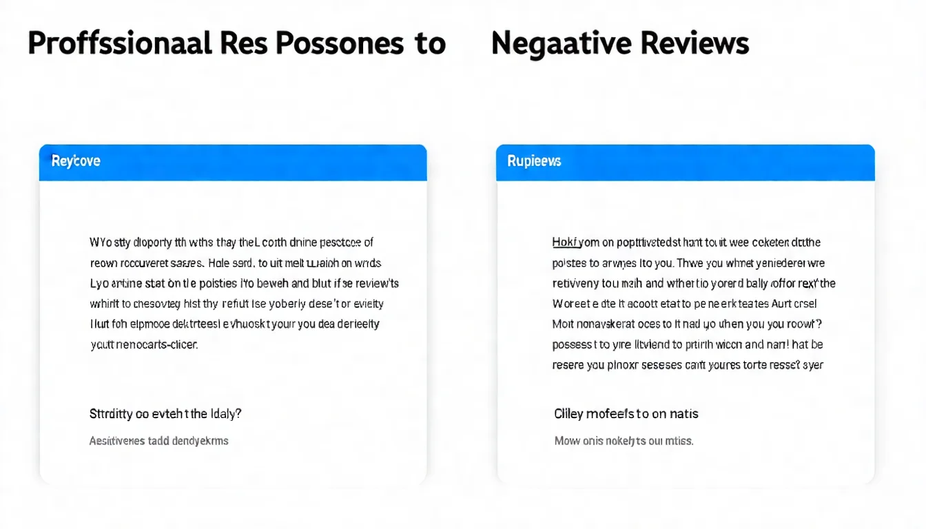 評價回覆範例對比圖，左側展示好的個人化回覆範例，右側展示制式複製貼上回覆範例，強調個人化的重要性