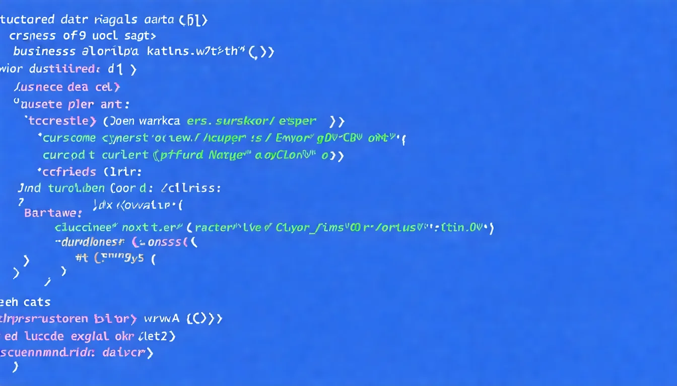 LocalBusiness Schema 結構化資料範例圖，以視覺化方式呈現 JSON-LD 程式碼中各欄位與實際商家資訊的對應關係