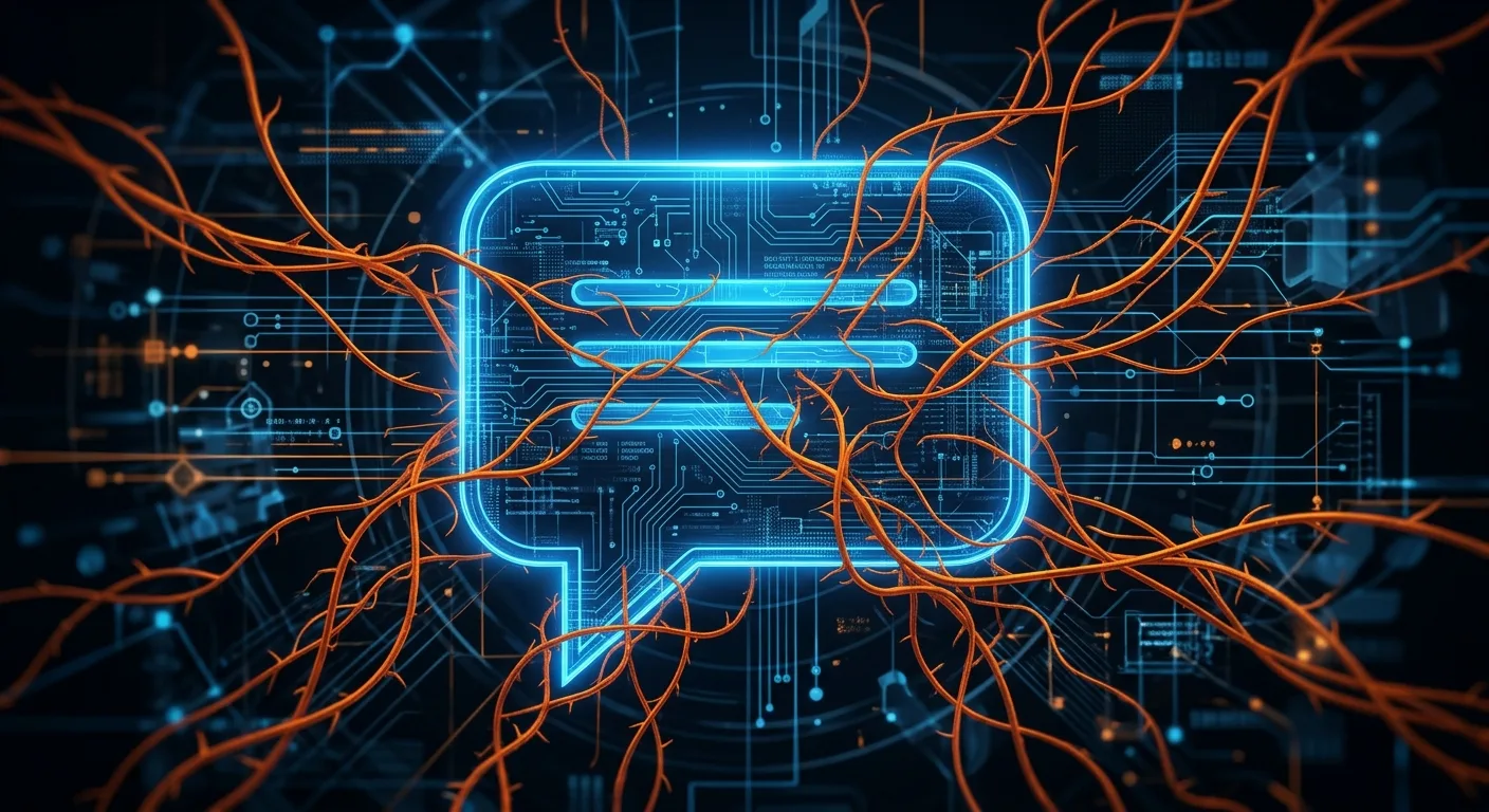 文章主視覺，呈現寄生內容滲入 AI 答案的概念