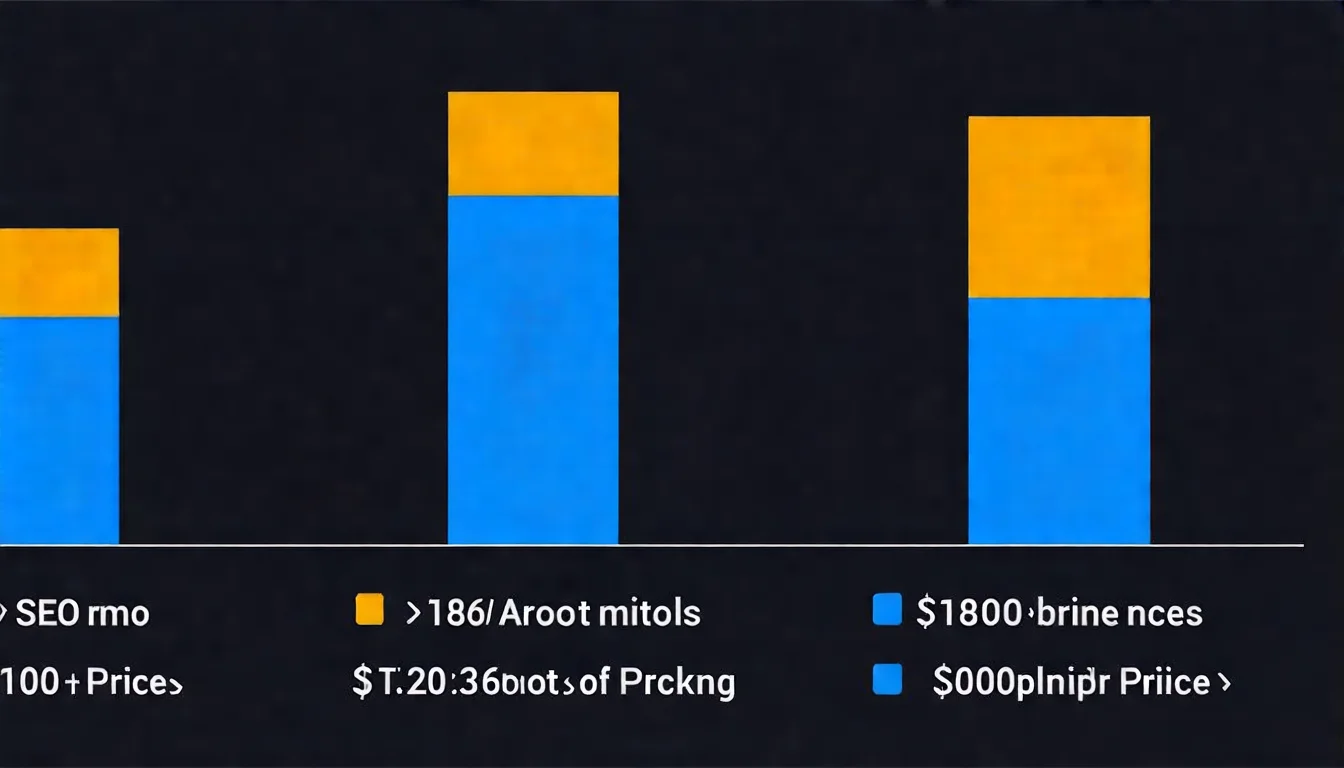 三大 SEO 工具的價格方案比較圖，將 Ahrefs、SEMrush、Moz 的各級方案價格以橫向長條圖或價格階梯圖呈現，方便讀者比較