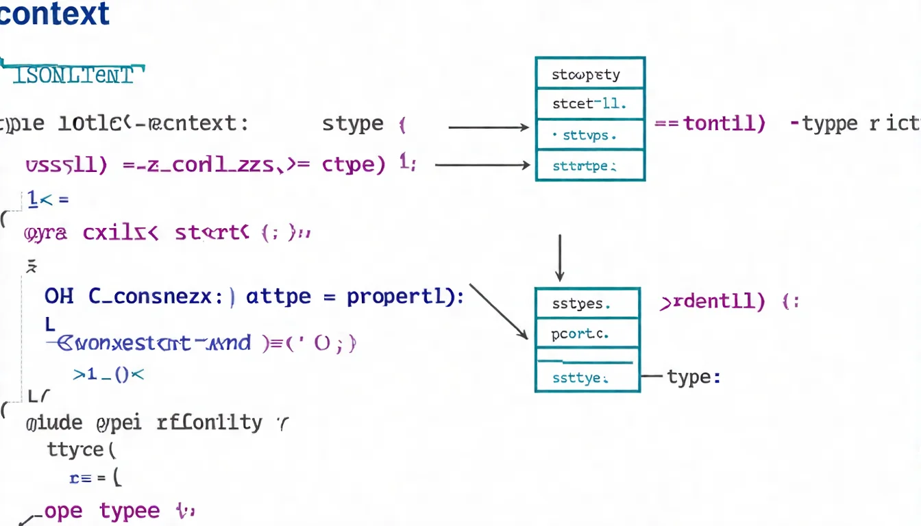 JSON-LD 程式碼結構說明圖，以視覺化方式標註 @context、@type、屬性等程式碼區塊的意義