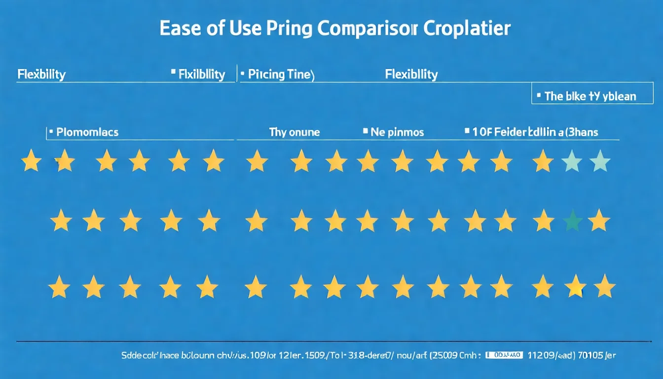 CMS 平台功能比較表，列出 WordPress、Wix、Squarespace、Shopify 在易用性、價格、彈性等面向的評分對比